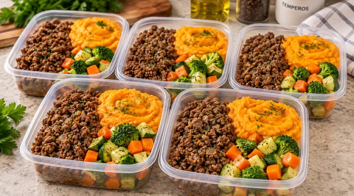 Carne Moída com Purê de Abóbora